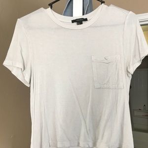 Glitter with pocket crop T-shirt